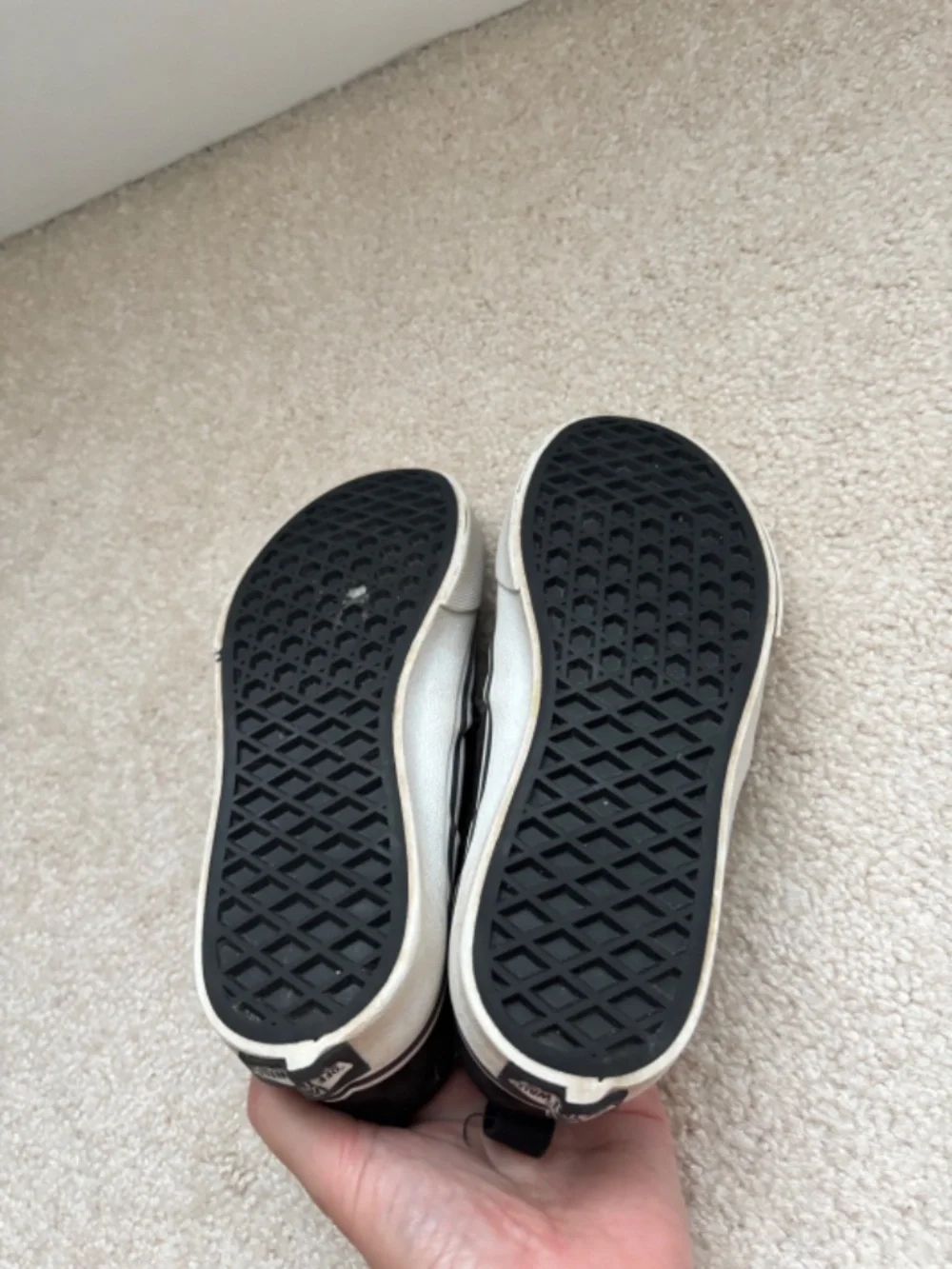 Vans Classic Slip-On Black Checkerboard Kids Youth Size 2